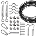Hardware Accessories Hanging Kit Globe Light Suspension Kit Guide Wire for Outdoor String Lights Patio Lights