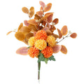INS Style Eucalyptus Leaves and Chrysanthemum Bouquet Real Touch Silk Table Tennis for Outdoor Home Decoration