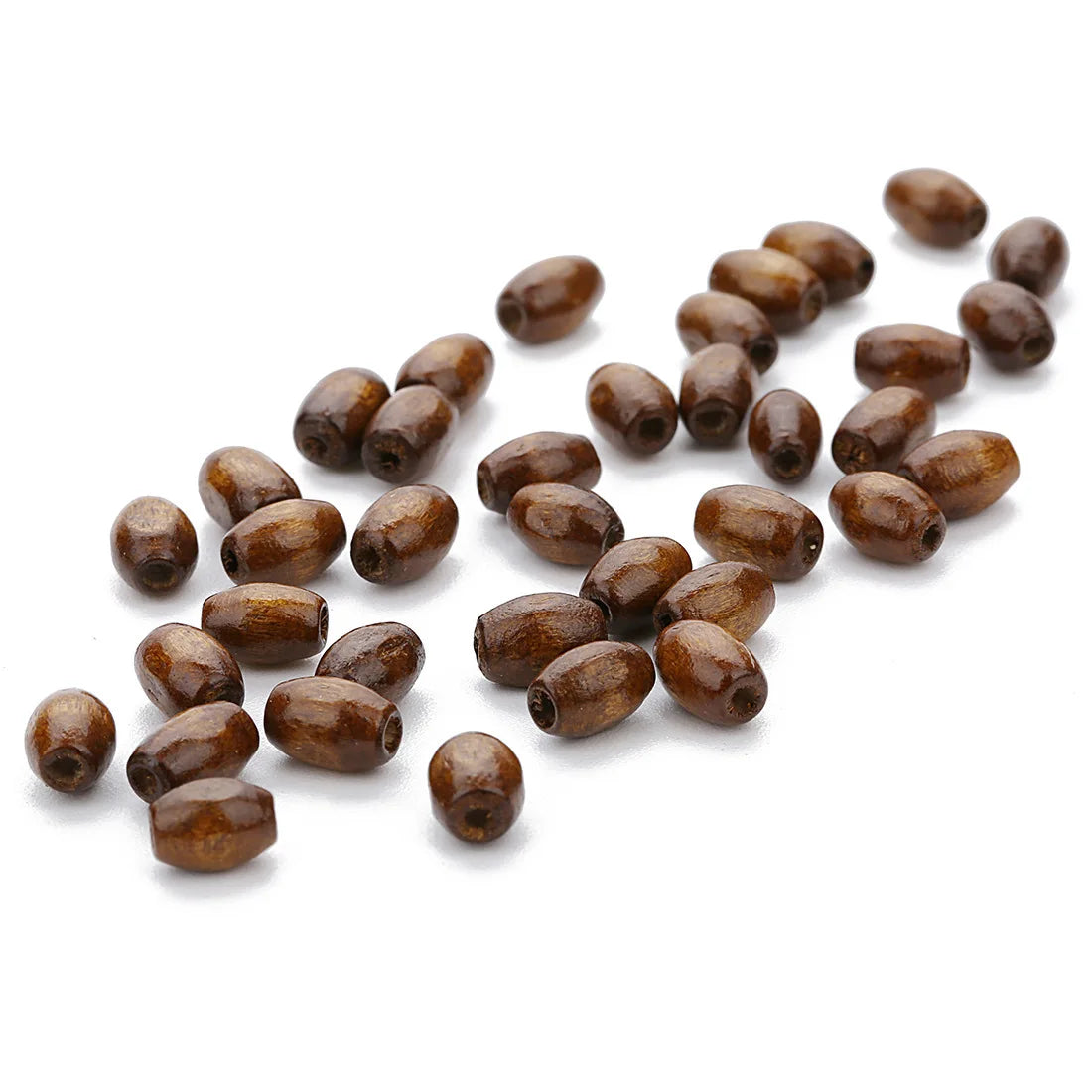 Wooden Beads 500 Pieces/bag  DIY Handmade Beading Jewelry Accessories Oval Barrel Beads