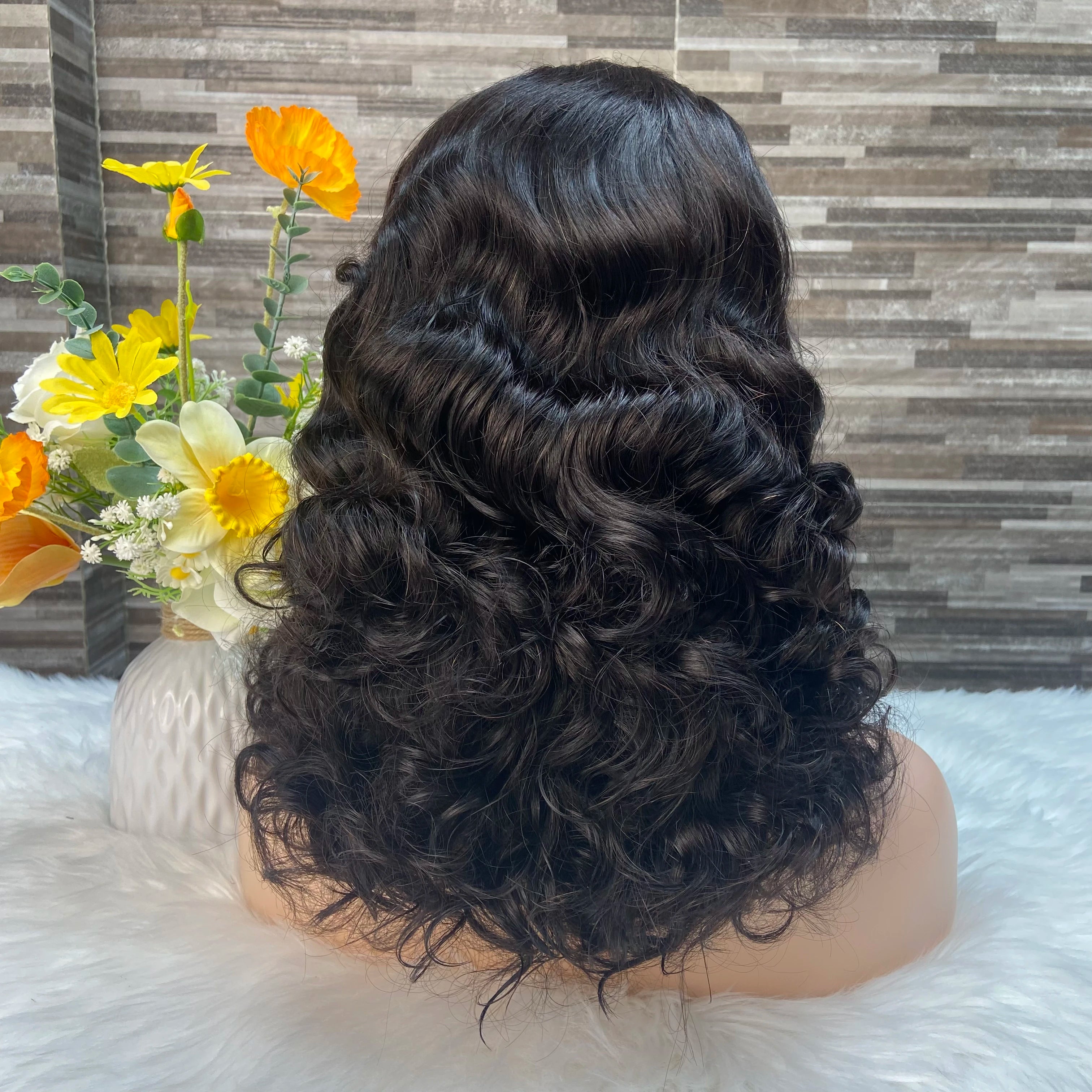 Wholesale New Arrivals 250% Density Transparent Lace Frontal Wig Human Hair 13x4 Glueless Wig Fumi Loose #NC 14-28inch