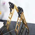 Simple Nordic Creative Modern Home Furnishing TV Cabinet Crafts Thinker Figure Statue Metal Stair Decoration