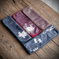 Flower Rhyme Painted Tea Towel Absorbent Thickened Cleaning Cloth Absorbent Lint-free  Mat Tea Ceremony Napkin Tea Cloth