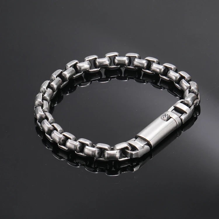 Y041 Wholesale Bracelets Jewelry Polished Stainless Steel Chain Interlock Bracelet for Man
