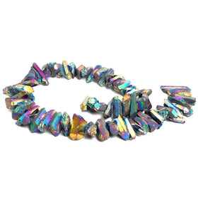 Electroplated Energy 2-3mm Faceted Natural Raw Rock Mineral Point Healing Finding DIY Jewelry Making Accessory Stone Agate Bead