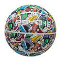 High Quality Official Size 7 PU Basketball Custom Logo Graffiti Printing Design for Training Supplied by China PSYCHE HF-7077