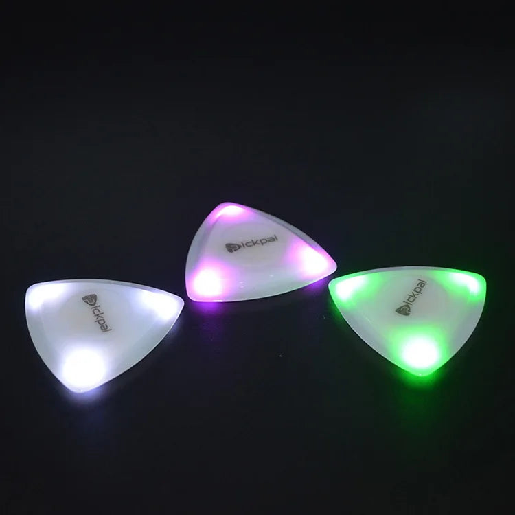 LED Glowing Guitar Touch Luminous Pick Stringed Instrument Plectrum Guitar Pick for Bass Electric Guitar