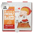 Eco-Friendly 12 Inch Biodegradable Pizza Box Corrugated Board with Matt Lamination and Embossing Delivery Pizza Carton