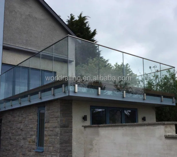 YL Rave Reviews Railing Side Mount Glass Fence Support Spigots Stainless Steel Glass