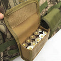 Outdoor Mini 10 Round Shell Holder Ammo Pouch Multi-functional EDC Mag Molle Button Closure Tactical Waist Bag