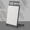 Ceramic Tile Display Rack with Card Slot Equipped with Universal Wheels Ceramic Marble Board Display Rack Customization