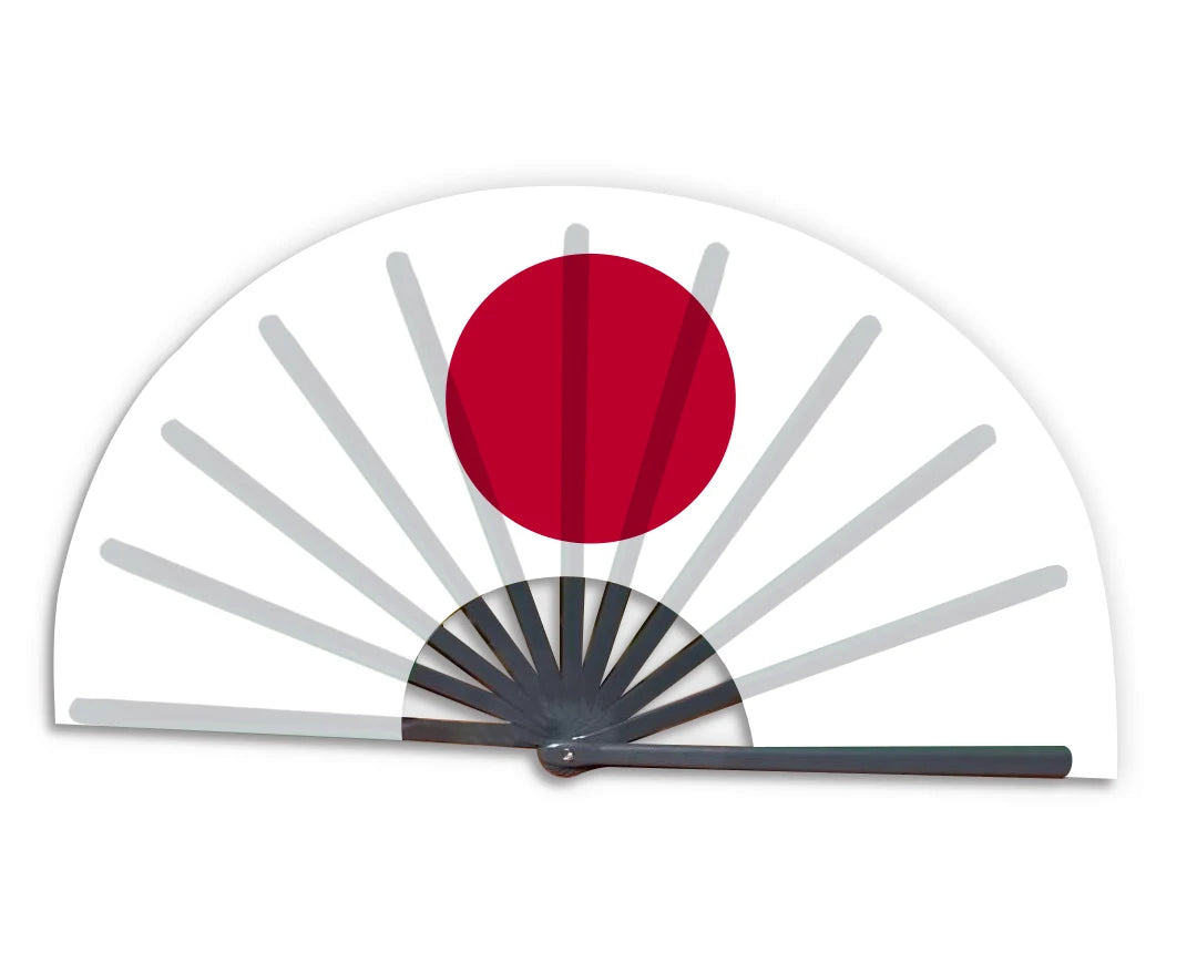 New Product Customized National Country Flag Japan Folding Bamboo Hand Held Fan