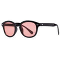 1932 European American Trend Unisex Sunglasses with Black PC Frame and UV400 Optical Lenses New Fashion Diaphragm Glasses