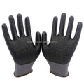 Custom 15g Nylon Spandex Nitrile Foam PVC Dotted Gardening Gloves for Construction Work