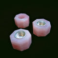 DIY Wholesale Natural Polish Quartz Folk Crafts Healing Stones Rose Crystals Candlesticks for Home Decoration