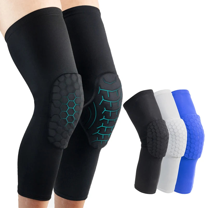 Custom Knee Support Movement Neoprene Knee Pads Silicone Rubber Antiskid Cellular Anticollision  Basketball Football Kneepad