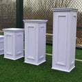 PVC Carved Roman Columns Pillar Party Banquet Road Lead Flower Stand Display for Wedding Props Centerpieces Decoration
