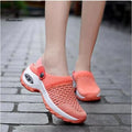 Plus Size Fashion New Arrivals Knit Ladies Loafers Slip on Breathable Thick Soles Women Casual Running Walking Sports Shoes