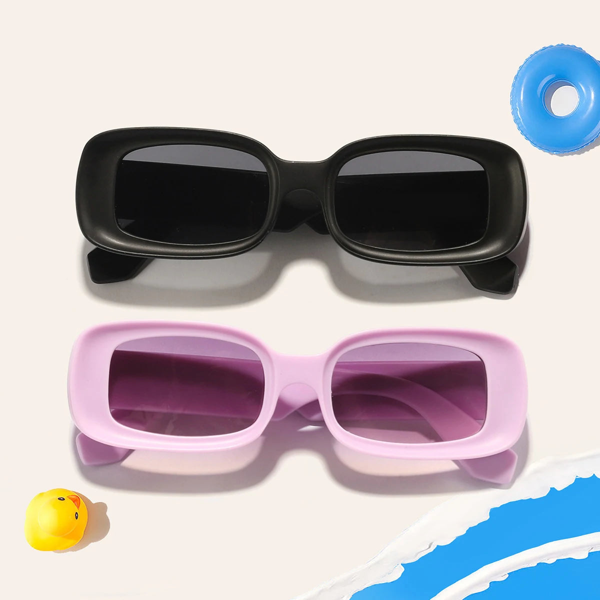 DOISYER Hot Sale Small Square PC Frames Shades Sunglasses UV 400 Sun Glasses Custom logo Fashion PC Sunglasses for Children