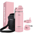 Premium Vacuum Double Wall 32 Oz Stainless Steel Water Bottle With Straw Insulated Stainless Steel Water Bottle