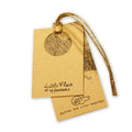 Custom Silk Screen Printed Logo Kraft Paper Hang Tag with Hemp String