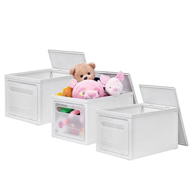 Factory Sales Stackable Plastic Drawer Cloth Storage Box Bins Organizer Underwear Storage Container for Home Desk