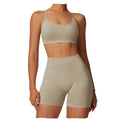 YWKL-9091 New Women Sports Yoga Set ab Sand Suspender Shorts Seamless Hip Lift Fitness Yoga Leisure Customize logo Fitness Suit