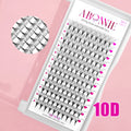 Abonnie 10D 12D 16D Sharp Long Stem Pre Made Lash Fans Pointy Thin Base Premade Volume Fans Premade Eyelash Extension