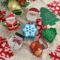 KUACHI Wholesale New Santa Claus Christmas Hair Claw Clip Classic Acrylic Hair Clips Personality Christmas Hair Accessories