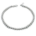 Fine Fashion 925 Sterling Silver Bead Bracelet Women Ball 4mm Diy Custom Jewelry Making