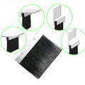 Customized Eco-Friendly Industrial Nylon Brush Strip Aluminum Profile Strip Brush for Cloud Cabinet Rack Industrial Bristle