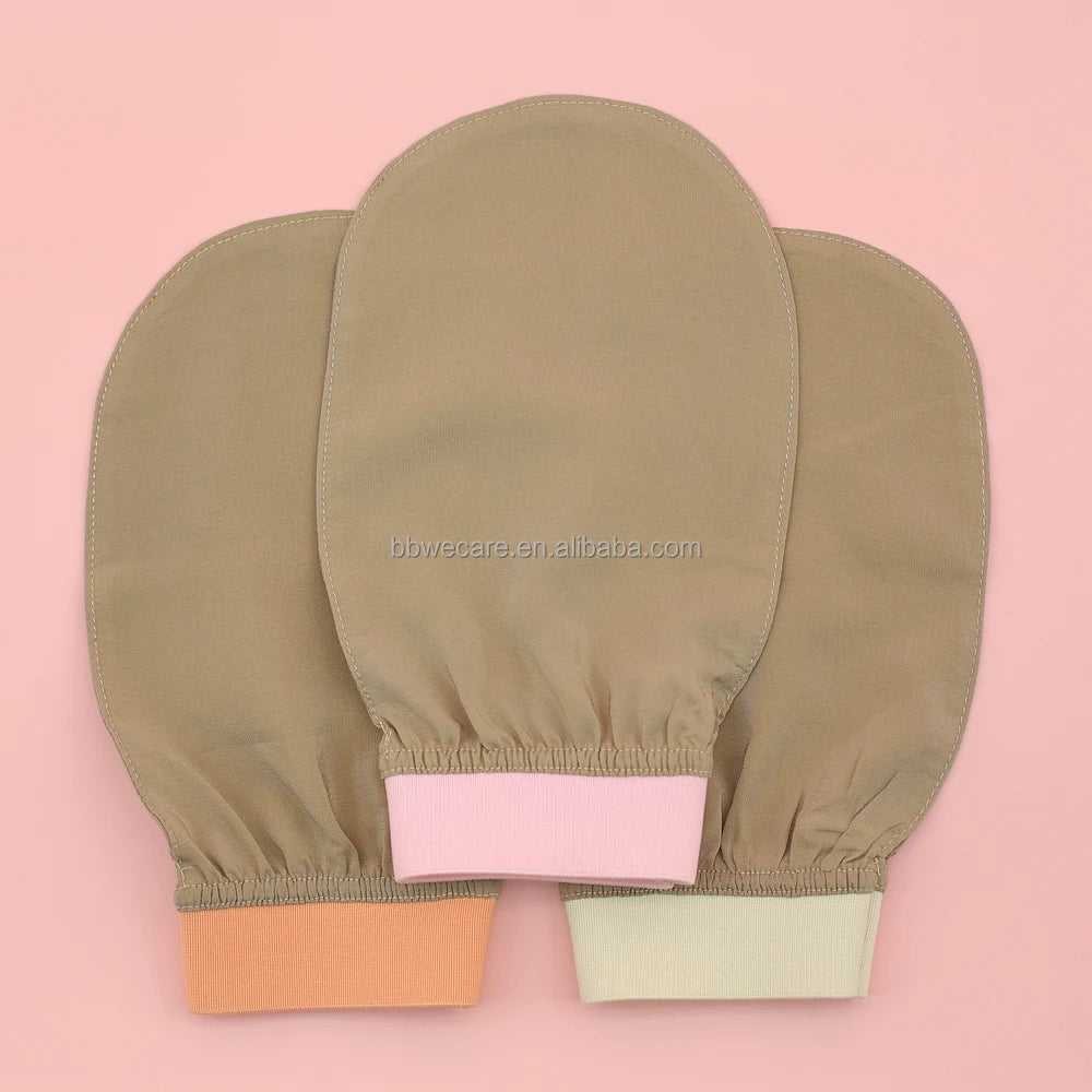 New Color Natural Mulberry Silk Exfoliating Gloves Bath Mitt 100% Pure Silk for Face and Body Scrubber Mitt