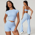 BNICE 2024 Wholesale Fitness Clothing Yoga Suit Women Gym Clothes Kit Sweat Suit Butt Lift Women 4 Piece Yoga Wear Sets