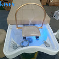 Kisen Luxury Modern Beauty Hair Salon Tail Massage Shampoo Bed Hair Salon Washing Chair Head Spa Water Therapy for Barbershop U