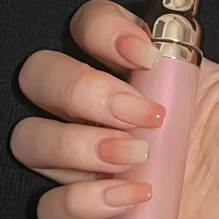 Wholesale Gradient Square Nail Salon Professional Products False Nail Full Cover Private Label Press on Nails
