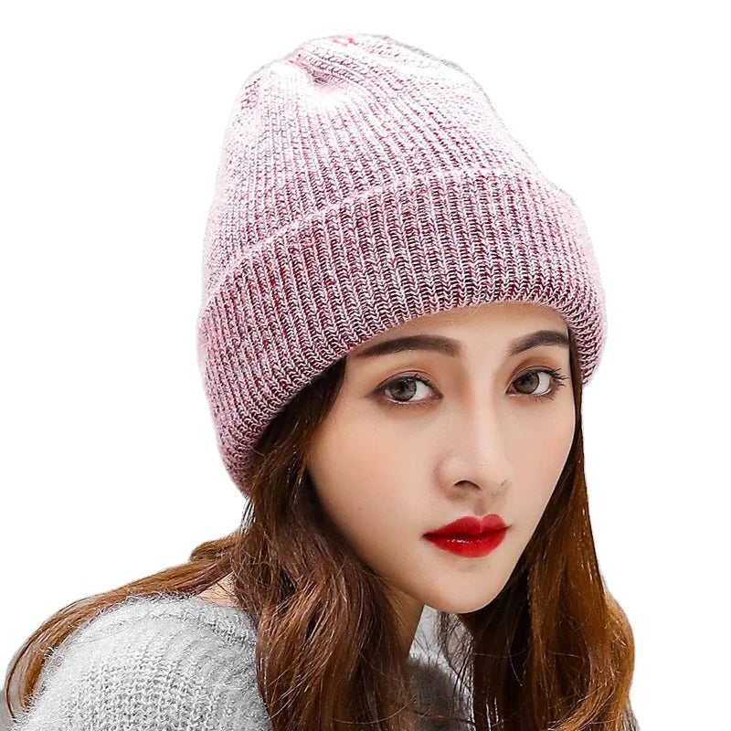 2026 New  Winter Hats for Women Wool Knitted Angora Hat Beanies Female Warm Rabbit Fur  Beanie for Girl Lovely Hat Wholesale