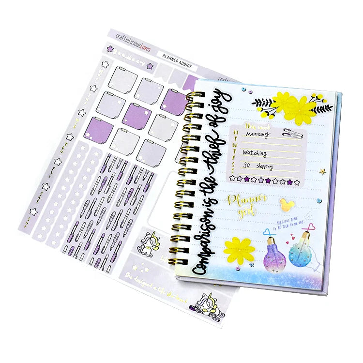 Custom Planners and Journals Writable Kiss Cut Stickers Sheets