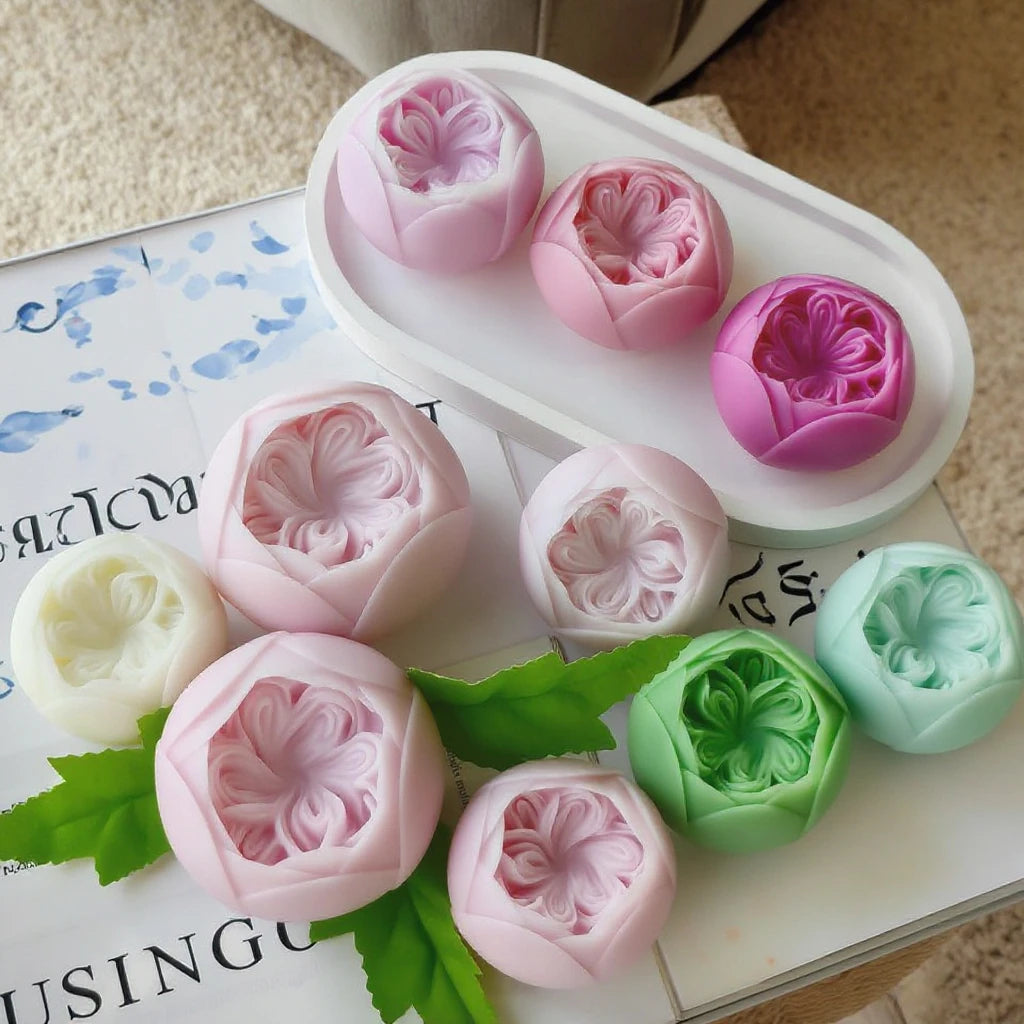 New Rose Candle Silicone Mold Handmade Aromatherapy Candle Decoration Silicone Mold Diy Gift for Vatentine's Day