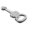 HelloWorld Beer Bottle Opener Key Chains Car Bag Keyring Rings Holder Music Lover Gift Guitar Shape Pendant Key Chains Mans