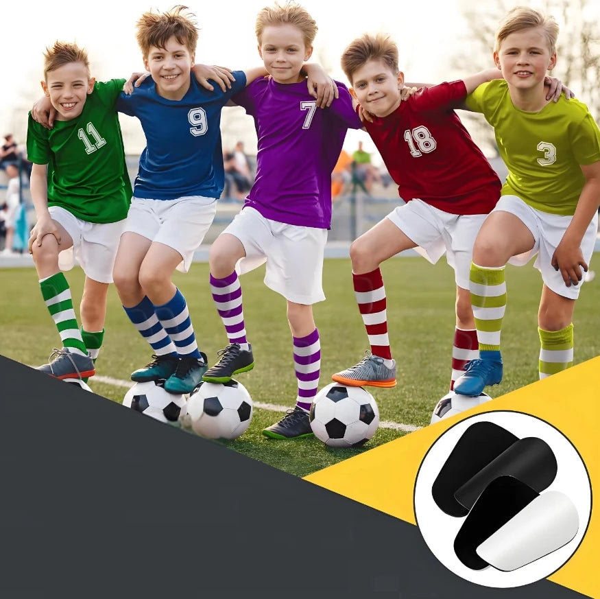 Custom Logo Football Shin Pads Shinguards Soccer Shin Guard Kids Adults Adjustable EVA Material Protection Leg Guard