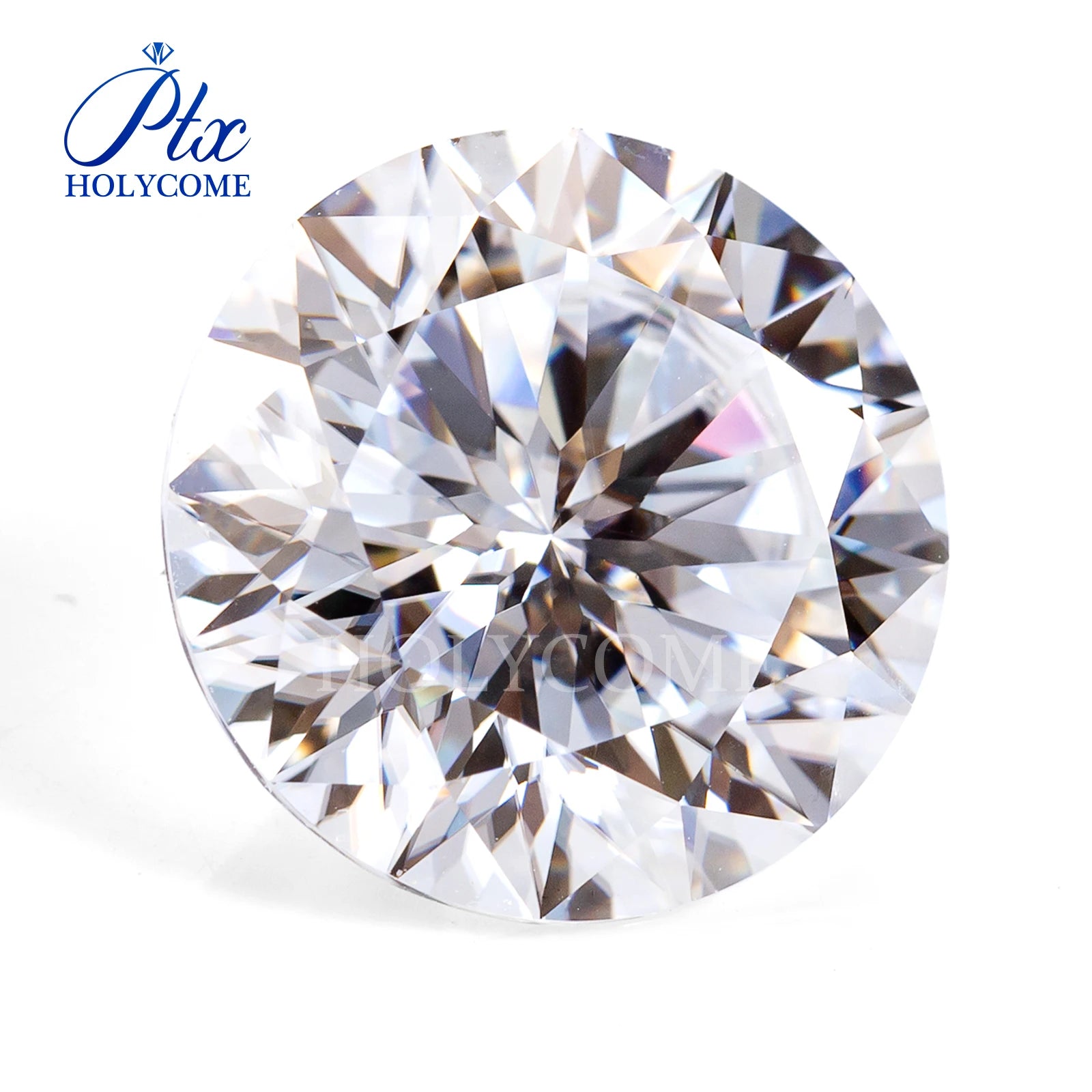 Holycome Plum Blossom Cut Round D White VVS1 Moissanite Custom Jewelry Manufacturers Loose Gemstones With