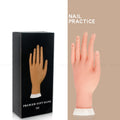 Cheap Price 3d Soft Silicone Nail Training Practice Artificial Fingers Silicon Training Hand for Nails Manicure Trainer