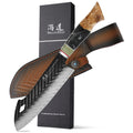 SHANGDAO 7.5 Inch Santoku Knife Chef Knife Profession Resin Handle 67 Layers Damascus with Leather Sheath Kitchen Knife Set
