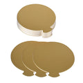 Gold Color Round Mousse Cake Food Mat Tray Thick Corrugated Paper Dessert Cake Base with Embossing Printing