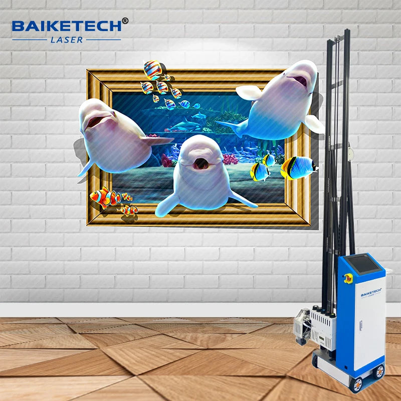 2024 UV Wall Printer Wall Print Machine Automatic Mural Vertical Printer Unlimited Material Wall Glass Painting