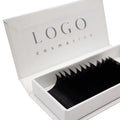 Russian Volume Matte Black Natural Mink Individual Fan Lash Extensible Tray Professional Luxury Silk Eyelashes Extensions
