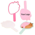 Zonyin New Arrival Strawberry Shape Customized Portable Mini Handheld Plastic Cosmetic Makeup Mirror for Children Girls