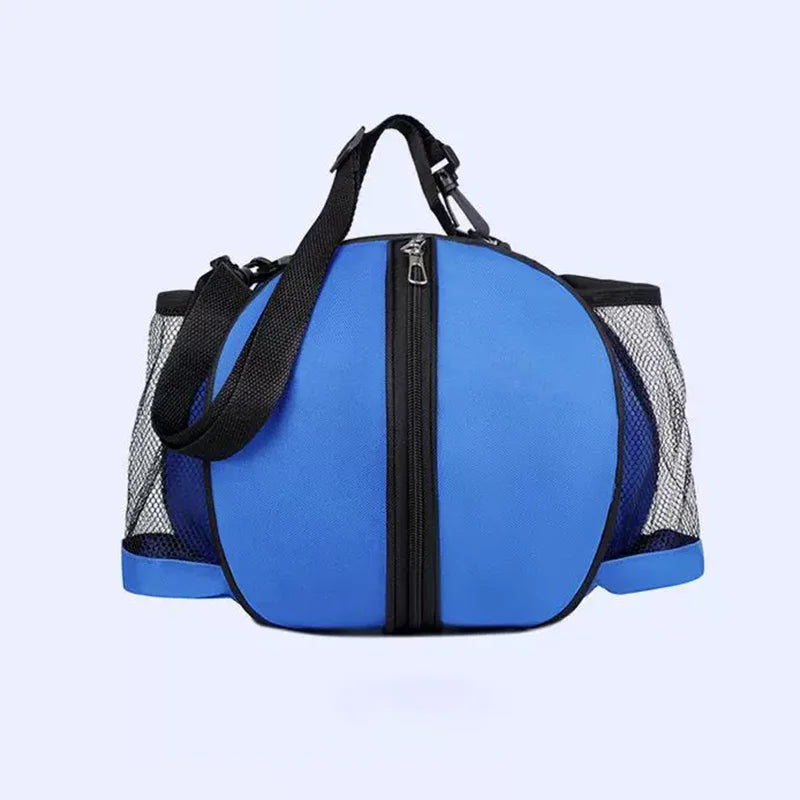 Blue Basketball Backpack for Boys Men Fashion Large Capacity Sports Storage Bag Polyester for Volleyball Football Players
