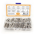 304 Stainless Steel A2-70 M5 Hexegan Socket Bolts Nuts Washer Kit Bolts Set for Home and Industrial Use