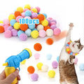 Wholesale Interactive Cat Toy Gun Mini Launcher Shooting Plush Ball Games Paper Pet Supplies Cat Toy Cat Plush Stretch Toy