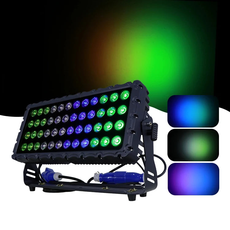Profesional Stage Light Waterproof IP65 Outdoor  Project Lighting 48X10W DMX RGBW LED Flood Wall Washer